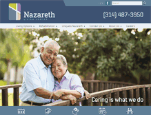 Tablet Screenshot of nazarethlivingcenter.com
